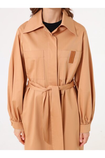 Refka Πουκάμισο με γιακά και ζώνη - Camel - Exclusive