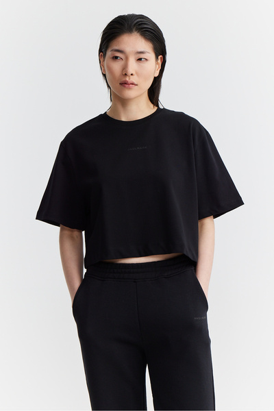 PAULMARK Short pentru femei cu scris tricou