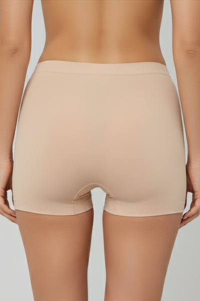 PAMORA Γυναικεία εφέ σύσφιξης Μη Σημαντικά Συνδεμένα Είδη Μπόξερ 4-συσκευασία – Μαύρο, Λευκό, Μαύρισμα, Ξηρό Ροζ