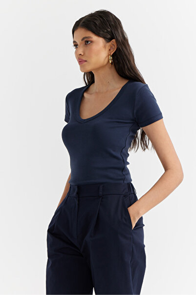 PAULMARK Women's Deep V-Neck Bodysuit