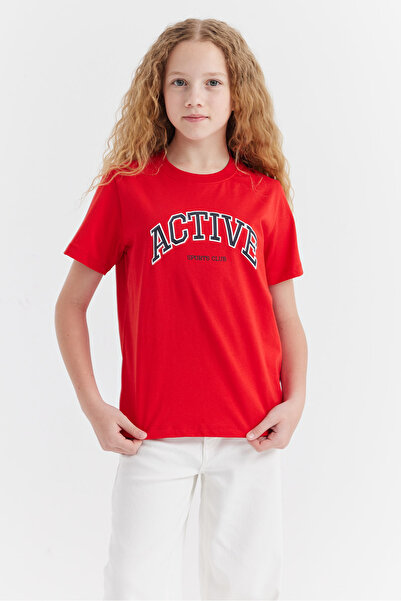 PAULMARK Fata este care scrie cu imprimeu tricou