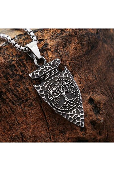 Viking Nordic Mythology Raven Tree of Life S+ Quality 316L Stainless Steel Non-Tarnish Necklace