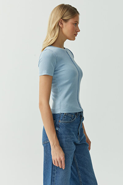 PAULMARK Women's Reverse Stitch T-Shirt