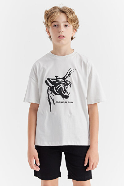 PAULMARK Băiat Tigru cu imprimeu tricou