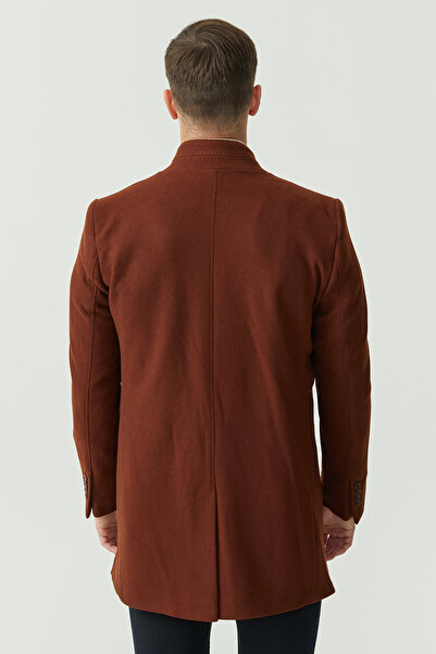 PAULMARK Men's Classic Cut Buttoned Coat