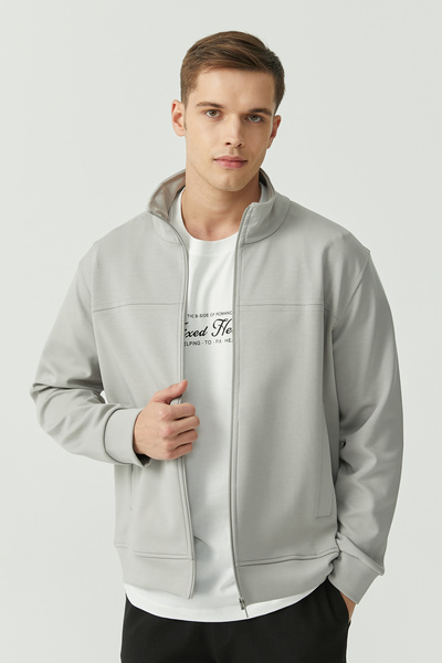 PAULMARK Λεπτό μπλουζάκι με φερμουάρ