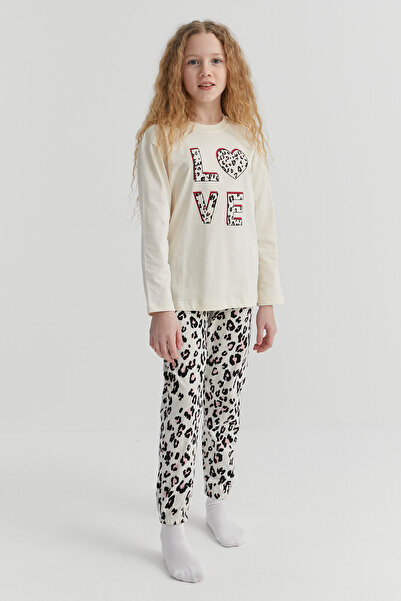PAULMARK Σετ πιτζάμες με σχέδιο λεοπάρ για κορίτσια