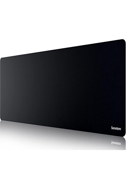 Generic Senetem Large XXXL Gaming Mouse Pad - Ultra-Thin 90×40 cm, Non-Slip Rubber, Black