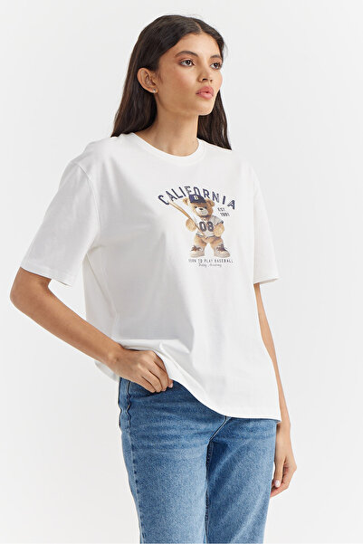 PAULMARK Γυναικείο μπλουζάκι Basic με τύπωμα