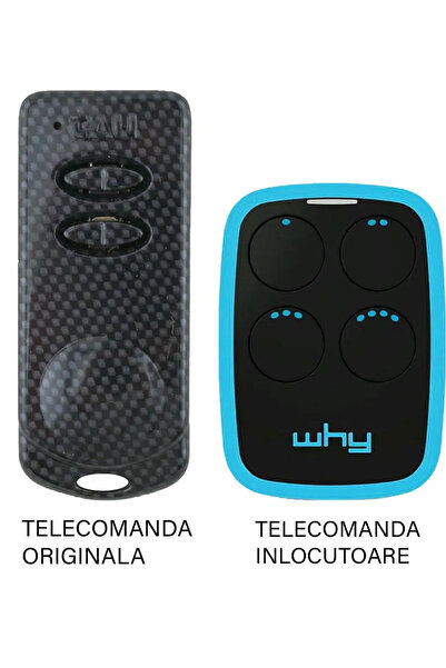 OEM Telecomanda inlocuitoare poarta garaj de 2 si 4 canale cod saritor 433.92MHz TAU 250-K-SLIM-RP compa