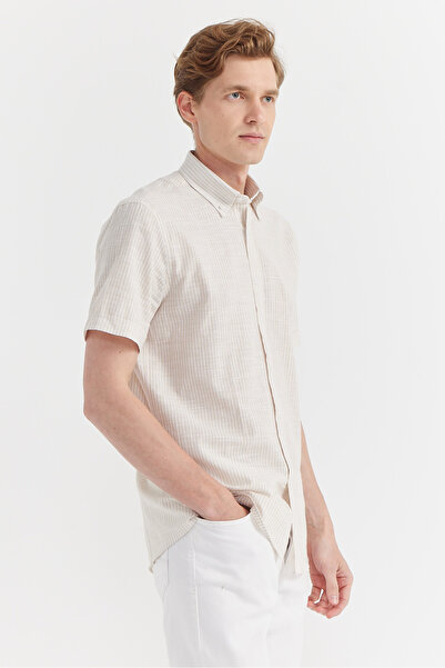 PAULMARK Ανδρικό κοντομάνικο πουκάμισο κανονικού σχήματος