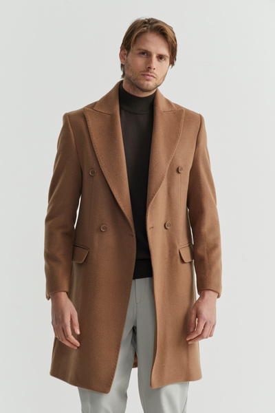 PAULMARK Men's Swallow Collar Coat