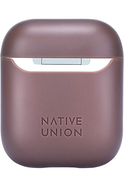 Native Union - Marquetry AirPods Case - Made of Geometric Pattern Leather and Wireless Charger Compa