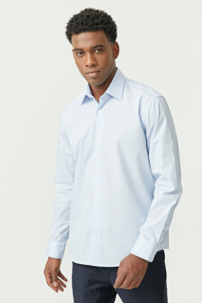 PAULMARK Κανονικό μονόχρωμο πουκάμισο