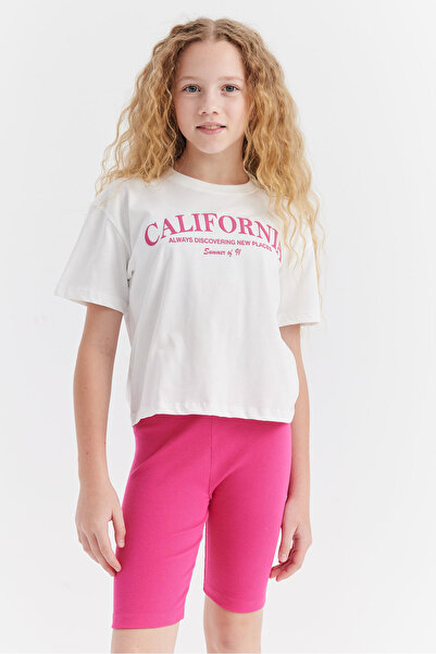 PAULMARK Detaliu de imprimare în relief pentru fete tricou