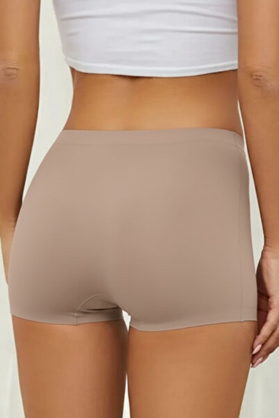 PAMORA Γυναικεία εφέ σύσφιξης Μη Σημαντικά Συνδεμένα Είδη Μπόξερ 4-συσκευασία – Μαύρο, Λευκό, Μαύρισμα, Ξηρό Ροζ