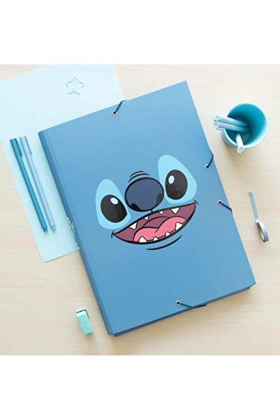 Generic A4 3-Fold Disney Stitch Tropical Folder – Document Organizer, 34 × 25.5 cm