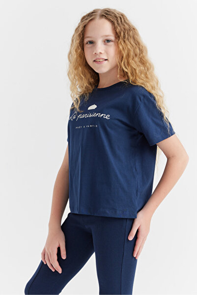 PAULMARK Tricou cu detaliu imprimat pentru fetiță