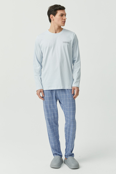 PAULMARK Desenli Uzun Kollu Pijama Takımı