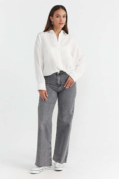 PAULMARK Women's High Waist Wide Leg Jeans