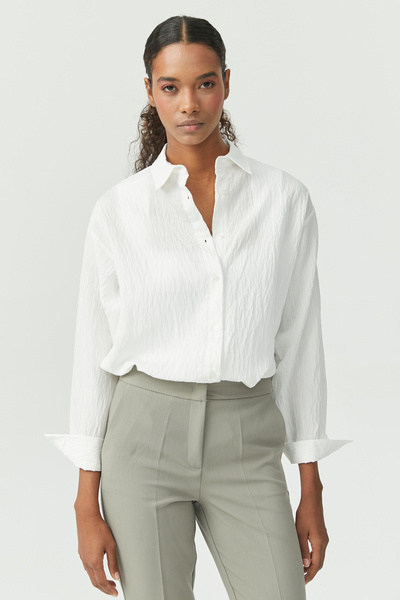 PAULMARK Дамска риза с овърсайз текстура