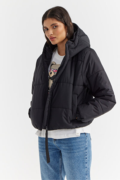 PAULMARK Women's Hooded Short Coat