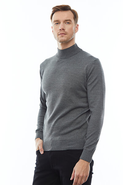 PAULMARK Ανδρικό πλεκτό πουλόβερ με μισό γιακά ψαράδικο