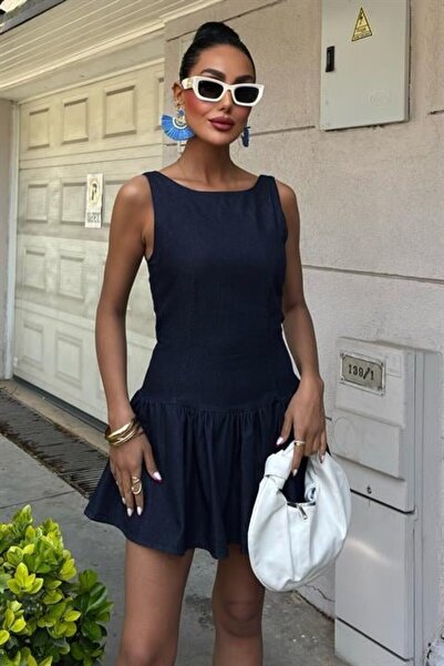 Modayakamoz Balon Etekli Mini Elbise 2887