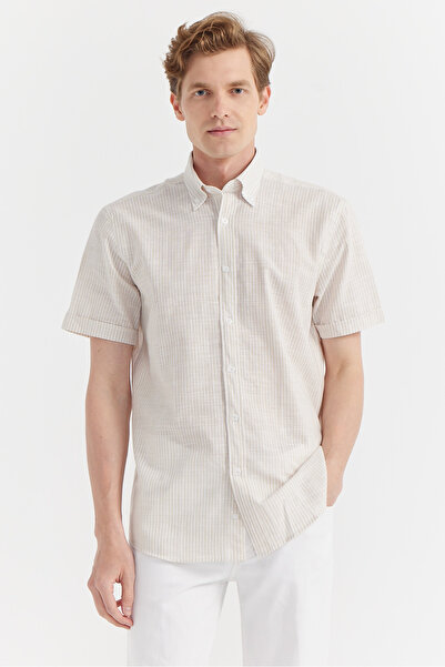 PAULMARK Ανδρικό κοντομάνικο πουκάμισο κανονικού σχήματος