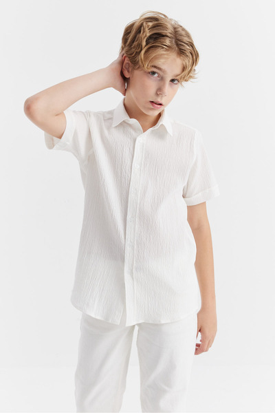 PAULMARK قميص منقوش للأولاد