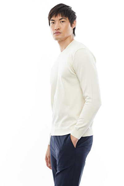 PAULMARK Men's Oversize Crew Neck Knitwear Sweater