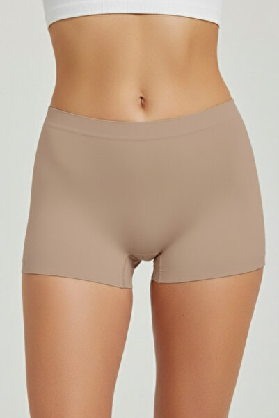 PAMORA Γυναικεία εφέ σύσφιξης Μη Σημαντικά Συνδεμένα Είδη Μπόξερ 4-συσκευασία – Μαύρο, Λευκό, Μαύρισμα, Ξηρό Ροζ