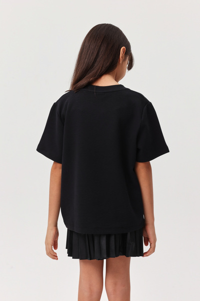 PAULMARK Μπλουζάκι με στάμπα για κορίτσια με λεπτομέρεια υφής