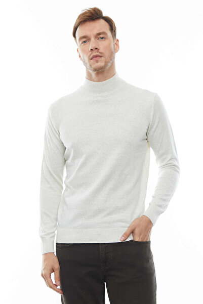 PAULMARK Men's Plain Half Turtleneck Knit Sweater
