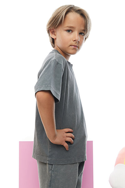 PAULMARK Boy's Vintage Detailed T-Shirt