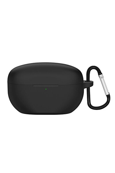 Sony CaseOnn WF-1000XM5 Kılıf Askı Aparatlı Mat Silikon Siyah