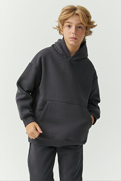 PAULMARK Top pentru băieți supradimensionat cu glugă