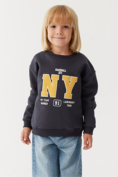 PAULMARK Erkek Çocuk Baskılı Sweat Üst