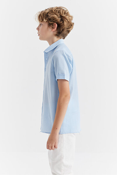 PAULMARK Cămașă cu mânecă scurtă texturată pentru băieți