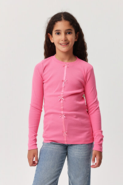 PAULMARK Μπλούζα με λεπτομέρεια κορδέλας για κορίτσια