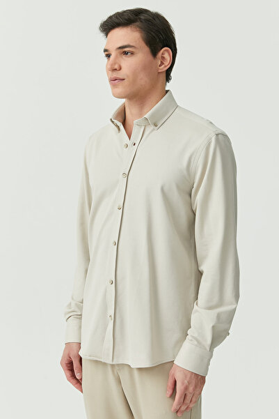 PAULMARK Κανονικό πουκάμισο με κουμπιά στο γιακά