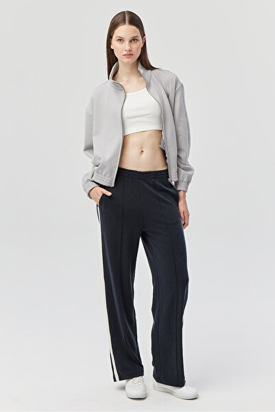 PAULMARK Women's Striped Soft Textured Sweat Pants