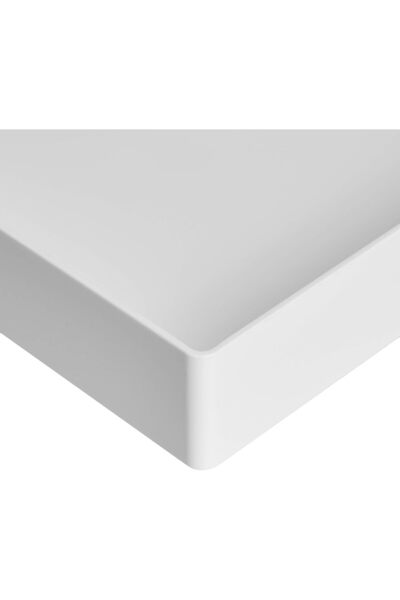 Amazon basics Plastic Desk Organizer - Letter Tray, White, 2-Pack, Rectangular