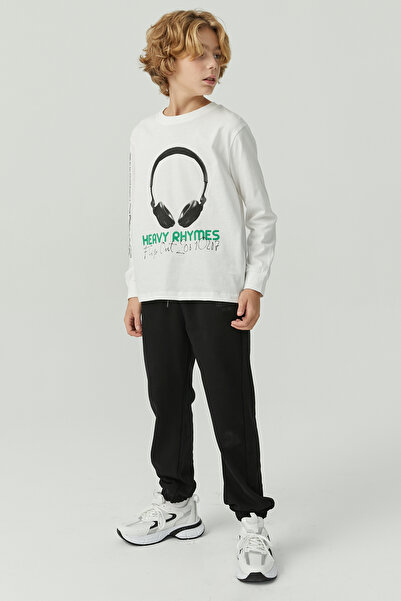 PAULMARK سروال رياضي للأولاد بخصر مطاطي