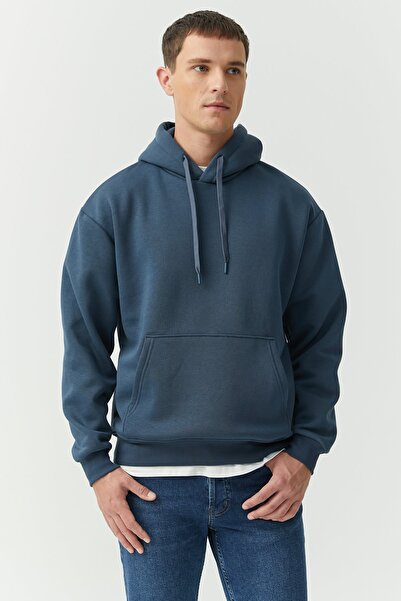 PAULMARK cu glugă supradimensionat Top de sport