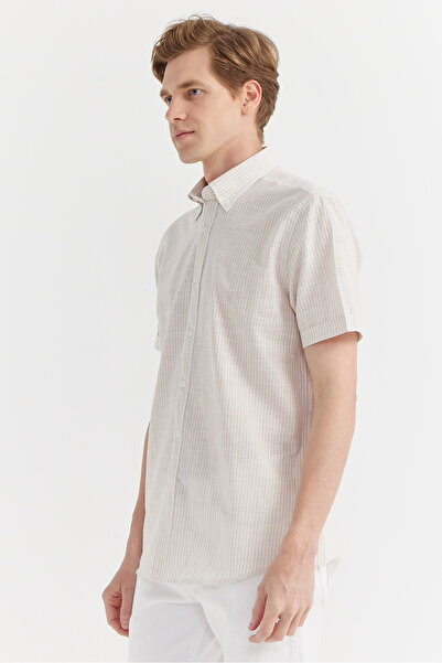 PAULMARK Ανδρικό κοντομάνικο πουκάμισο κανονικού σχήματος