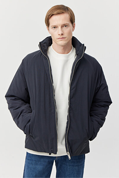 PAULMARK Men's Mock Neck Bomber Jacket