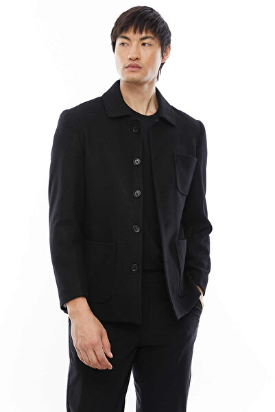 PAULMARK Men's Slim Short Cashmere Jacket