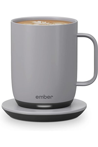 Ember Temperature Control Smart Mug 2, 14 Oz, App-Controlled Heated Coffee Mug, Gray