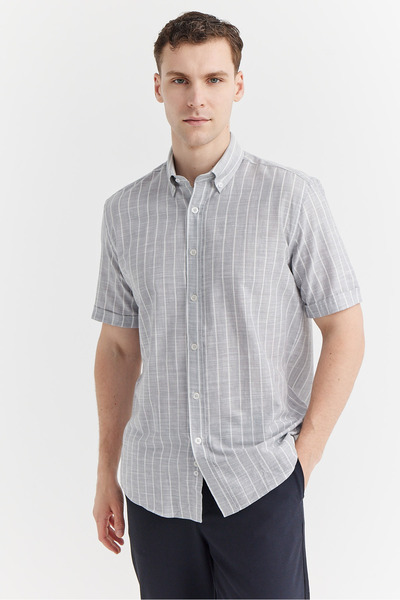 PAULMARK Ανδρικό πουκάμισο με ριγέ σχέδιο